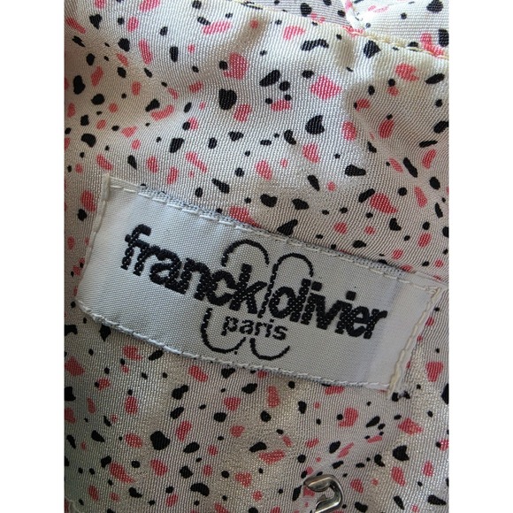 Vintage Franck Olivier Paris Blouse Multicolor Polka Dot Peter Pan Collar - Picture 2 of 3
